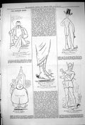 Old Antique Print 1882 Theatre Captious Critic Alhambra O'Neil Touchstone 19th
