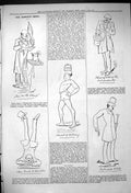 Original Old Antique Print Theatre Captious Critic Actors Art Walking 1882 19th