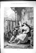 Old 1882 First Love Man Woman Romance Mountains Cabin Sitting On The Victorian
