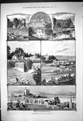 Old 1882 Medway Rochester Castle Farleigh Allington Weir Castle Godst Victorian