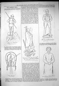 Antique Old Print 1882 Captious Critic Theatre Strand Sheridan Widow O'Brien