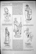 Antique Old Print 1882 Captious Critic Theatre Alladin Dallas Bad Boy Pekin