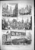 Old 1882 Preston Guild Festival Fishergate Millar Park Ribble Friarga Victorian