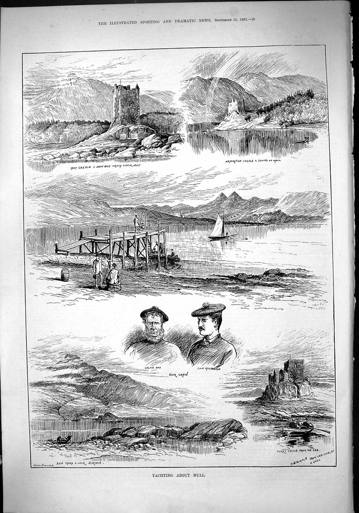 Old Sport 1882 Yacht Mull Scotland Moy Castle Artornish Lachie Dhu Ma Victorian
