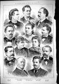 Old 1882 Wagner Parsifal Bayreuth Portraits Jaeger Hill Malten Gudehu Victorian