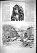 Old 1882 Mmle. Julia Feyghine Sea Trout Fishing Lussa River Mull Scot Victorian