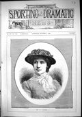 Original Old Antique Print 1882 Portrait Mrs Willard Beautiful Woman Victorian