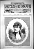Old Print 1882 Portrait Miss Kate Phillips Lady Franklin Beautiful Woman 19th
