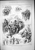 Old 1882 Travelling Through England France Bicycle Cherbourg Paris Po Victorian
