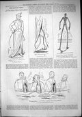 Antique Old Print 1882 Captious Critic Theatre Merry War Holland Artesimia 19th