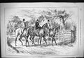 Antique Old Print Sport 1882 Hunting Opening Day Horses Huntsmen John Swain