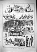 Old 1882 Assault-At-Arms First Surrey Rifles Boddy Cook Tug War Vault Victorian