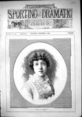 Original Old Antique Print 1882 Portrait Miss Elly Kempster Beautiful Woman