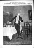 Antique Old Print 1882 One More Man Drinking Table Glasses Decanter Jarvis 19th