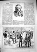 Antique Print 1882 John Day Reception Elcho Shield Guildhall London Siers 19th