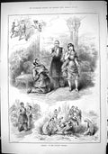 Antique Print 1882 Melita Novelty Theatre Actors Scene John Swain Jellicoe 19th