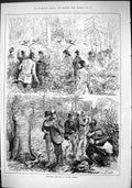Old Sport 1882 Pheasant Shooting Birds Hunting Men Rifles John Swain Victorian