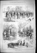 Old Sport 1883 Shooting Coombe Wood Horses Keepers Luncheon Robin Hoo Victorian