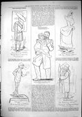 Old 1883 Captious Critic Theatre Illustration Charles Stuart Miss Bec Victorian