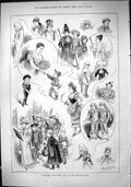 Old Print 1883 Children Fancy Dress Ball Mansio House Costumes John Swain 19th