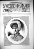 Old Antique Print 1883 Beautiful Woman Miss Blanche Thompson Feather Hat 19th