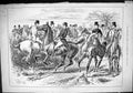 Original Old Antique Print Sport 1883 Hunting Horses Huntsmen Sturgess 19th