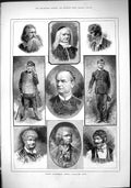 Old Antique Print 1883 August Junkermann German Character Actor Portraits 19th