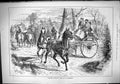 Antique Print 1883 Horses Transport Crossing Difficult Dangerous John Swain
