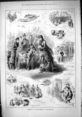 Old 1883 Exhibition War Trophies Knightsbridge Donkey Floral Gallery Victorian