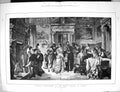 Old 1883 Carnival Festivities Doge'S Palace Venice Italy Karl BeckerVictorian