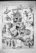 Old Print 1883 Notes The Month Parliament Queens Speeach Midlothian Carn 19th