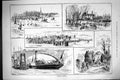 Antique Print 1883 Holiday Haunts Ye Ferrie Boat Tottenham Deer Park Richmo