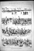 Old 1883 Naval Military Sports Alexandria Obstacle Race Donkeys Menag Victorian