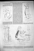 Old Antique Print 1883 Captious Critic Theatre Nellie Vane Harry Paulton 19th