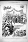 Old 1883 Opening International Fisheries Exhibition H.R.H. Prince Wal Victorian