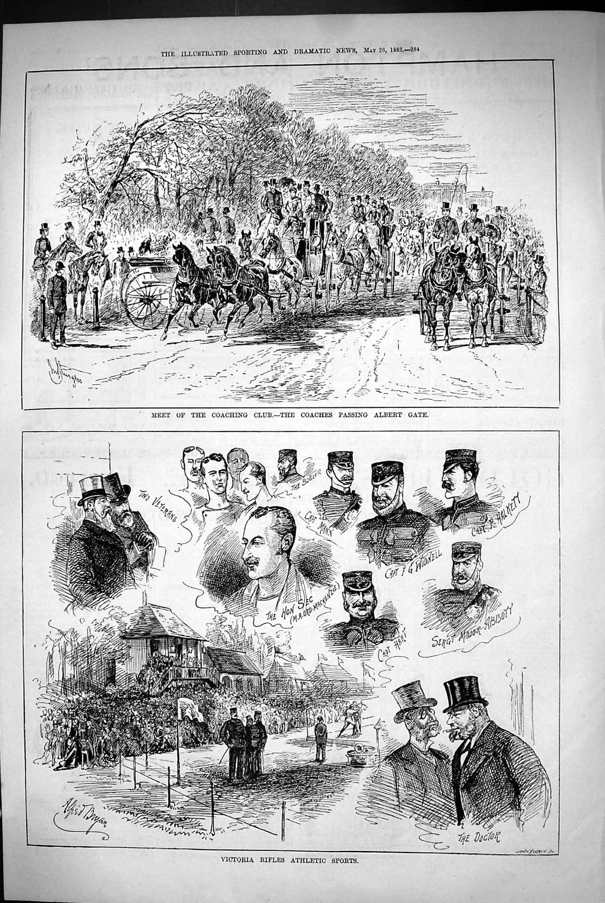 Old 1883 Coaching Club Coaches Albert Gate Victoria Rifles Athletic S Victorian