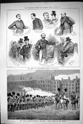 Old 1883 Derby Day Adjournment Maxwell Lawson Chaplin Queen'S Birthda Victorian