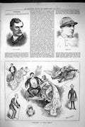 Old 1883 Portrait Speakman Charles Wood Stage-Dora Toole'S Theatre Ac Victorian