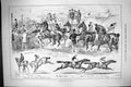 Original Old Antique Print 1883 Ascot Horse Racing GCup Sport John Swain 19th