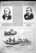 Old 1883 Portrait August Manns Leigh West-End Rowing Association Rega Victorian
