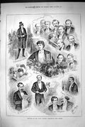 Old 1883 Royal General Theatrical Fund Dinner Men Toast Meeting Speak Victorian