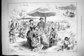 Original Old Antique Print 1883 Sketches Henley Regatta River Boats Victorian