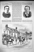 Old Portrait James Hopper Hornby 1883 Florence House Newmarket Horses Victorian