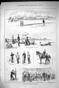 Old Print 1883 Siers Volunteers Wimbledon Rifle Shooting St. George'S Va 19th