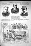 Old 1883 Portrait Beaumont Captain Webb Tylecote Royal Agricultural S Victorian