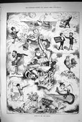 Old 1883 Month Notes Fish Market Cricket Channel Tunnel Mandel Music Victorian
