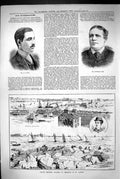 Old 1883 Portrait Studd Fourneaux Cook Royal Channel Islands Regatta Victorian