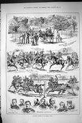 Old 1883 Military Sports Bagshot Park Waterer Stevens Lloyd Life Guar Victorian