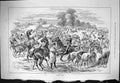 Original Old Antique Print Sporting Dramatic News 1883 Barnet Fair Horses 19th