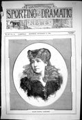 Antique Old Print Sporting Dramatic News 1883 Madame Franzisca Ellmenreich 19th